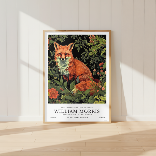 William Morris Fox Poster / Art Exhibition Print