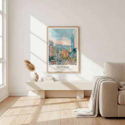 Canada, Victoria Travel Print