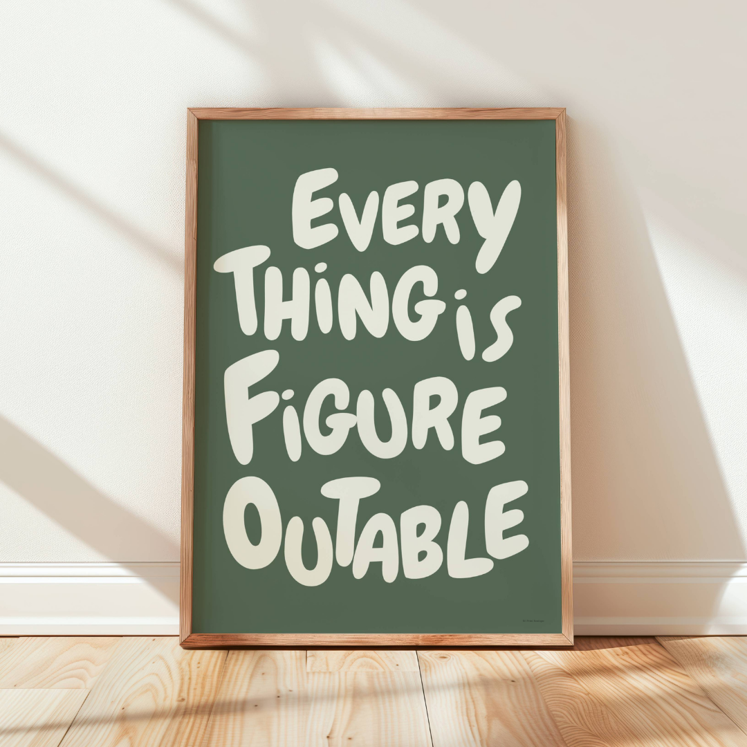 Everything Is Figureoutable - Motivational Poster