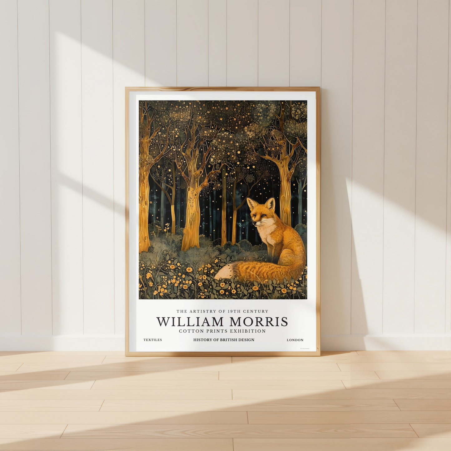 William Morris Fox Poster / Art Exhibition Print