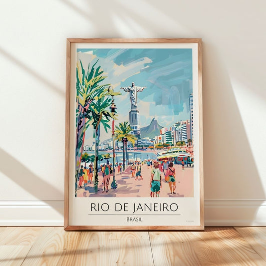 Brasil - Rio De Janeiro Travel Print Poster