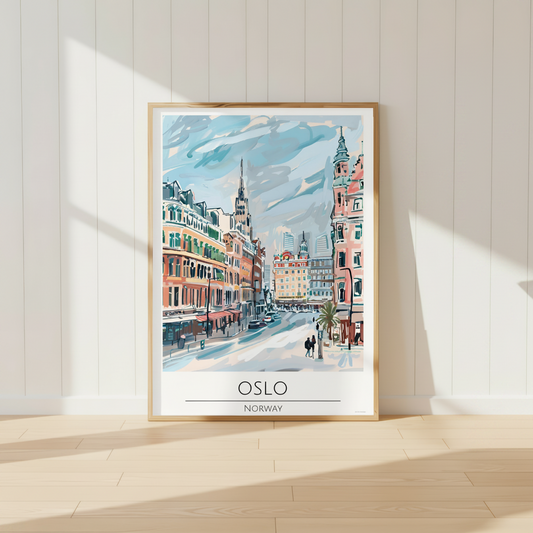 Norway - Oslo Travel Print