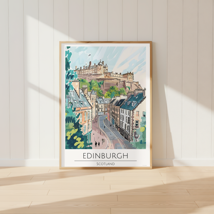 Scotland - Edinburgh Travel Print