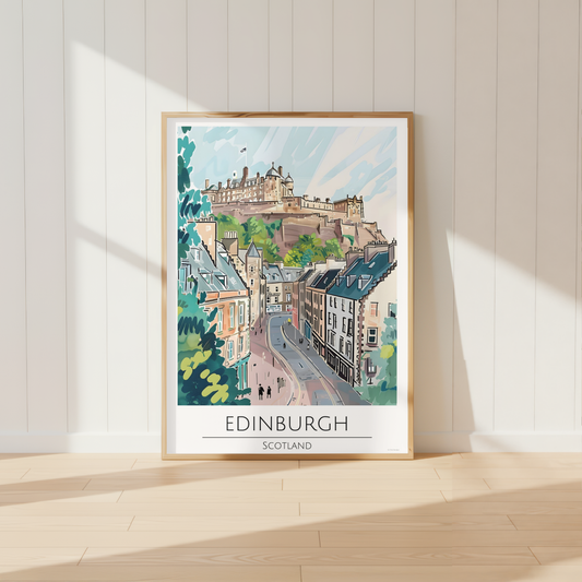 Scotland - Edinburgh Travel Print