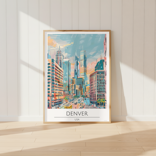 USA, Denver Travel Print