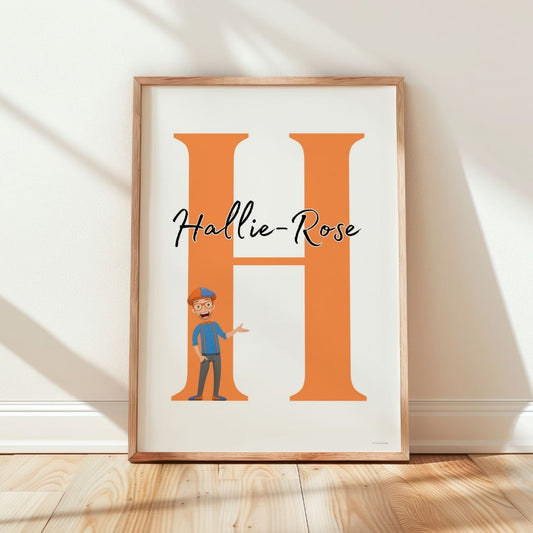 Childrens Personalised Blippi Print