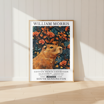 William Morris Capybara Poster / Art Exhibition Print
