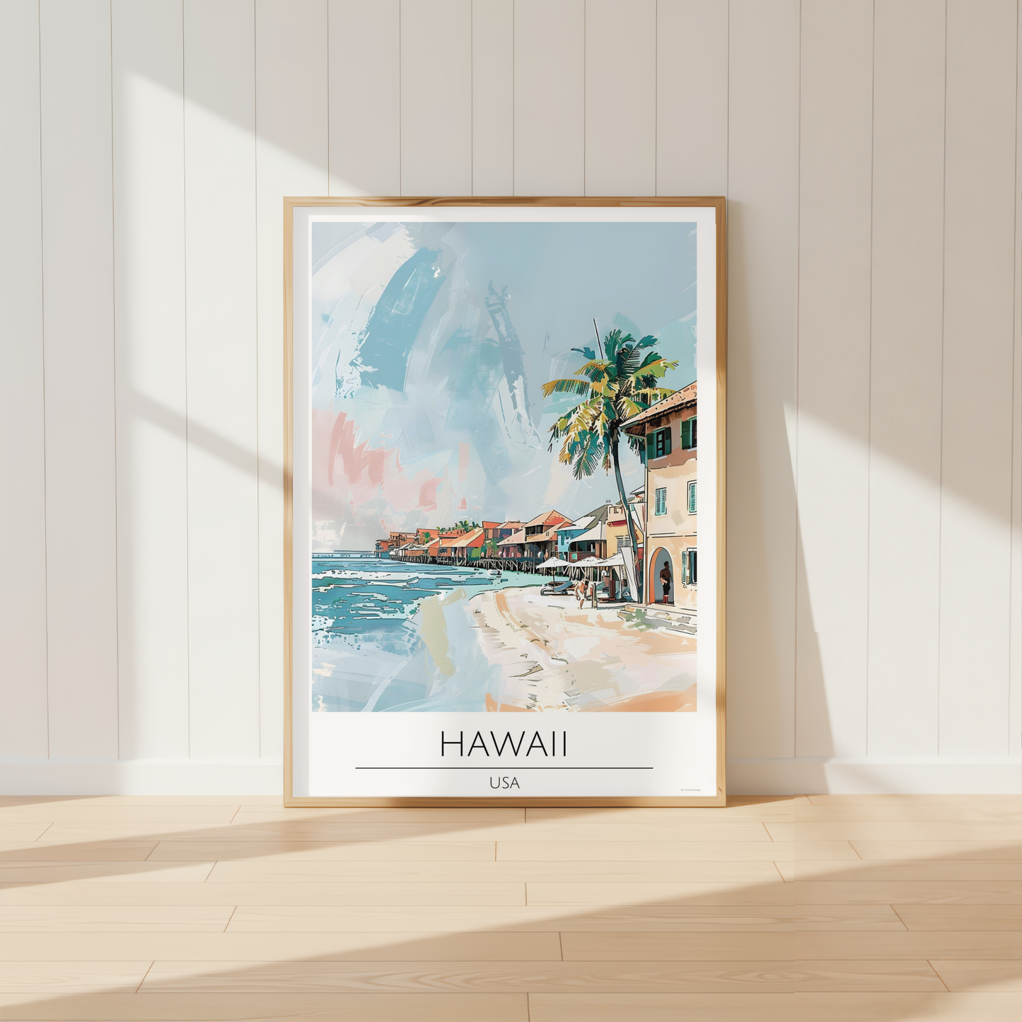 USA, Hawaii Travel Print