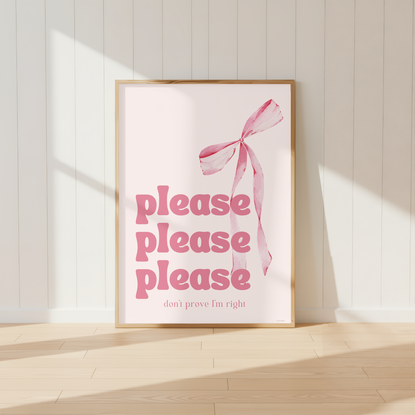 Please Please Sabrina Carpenter Lyric Print