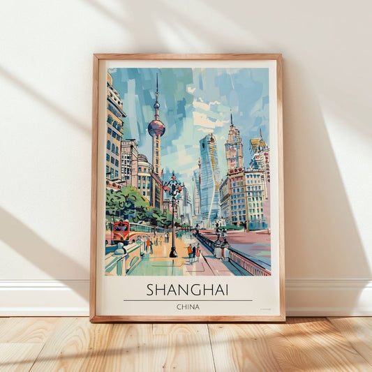 China - Shanghai Travel Print