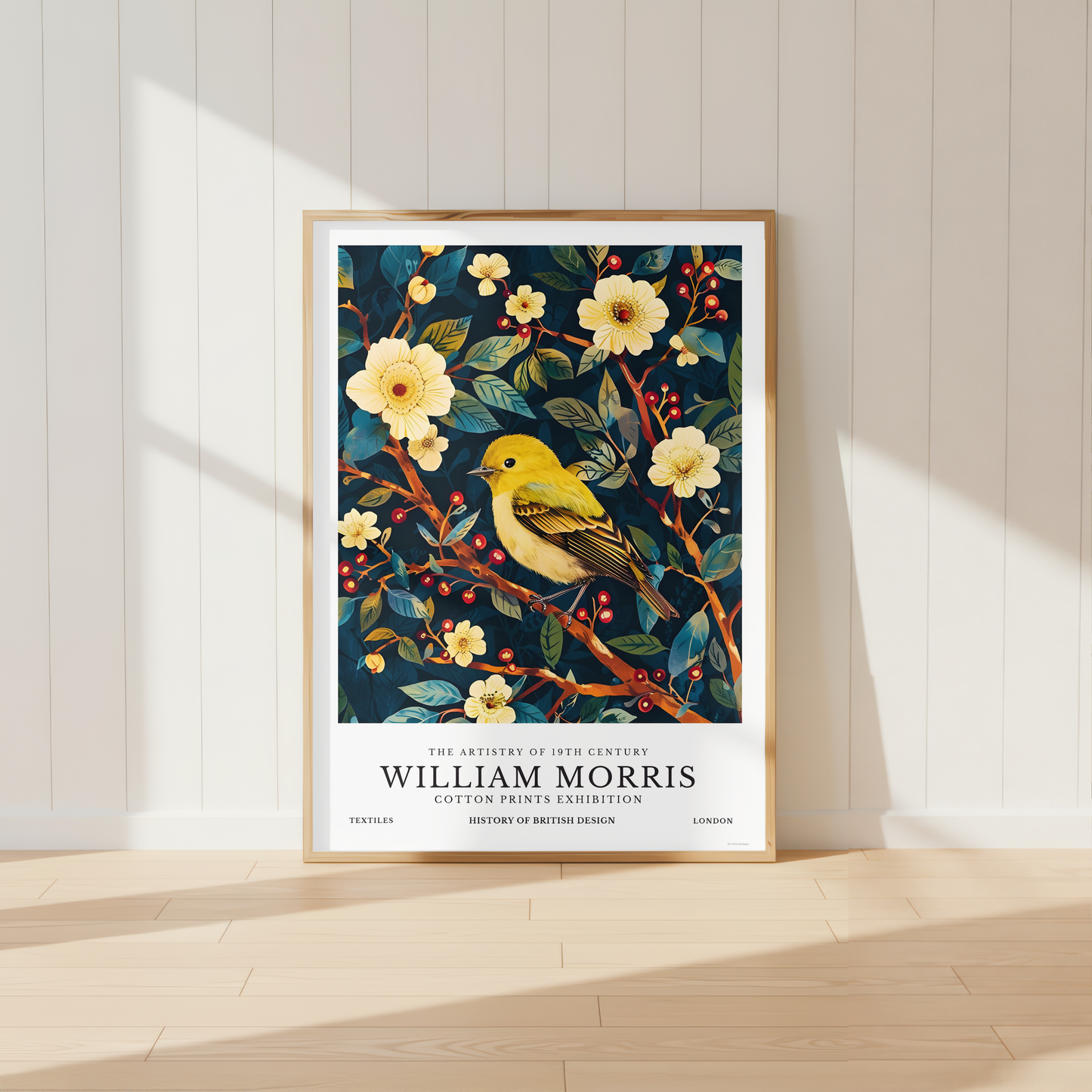 William Morris Yellow Goldfinch Print