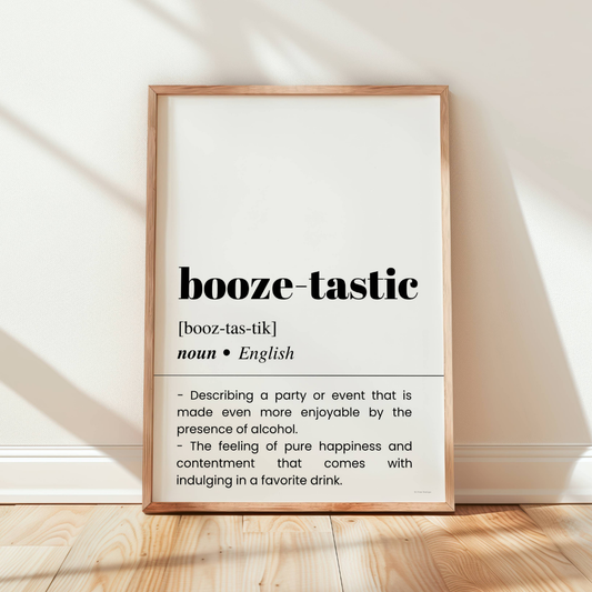 Booze-tastic Definition Poster