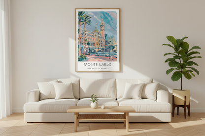 Monte Carlo - Principality of Monaco Travel Print
