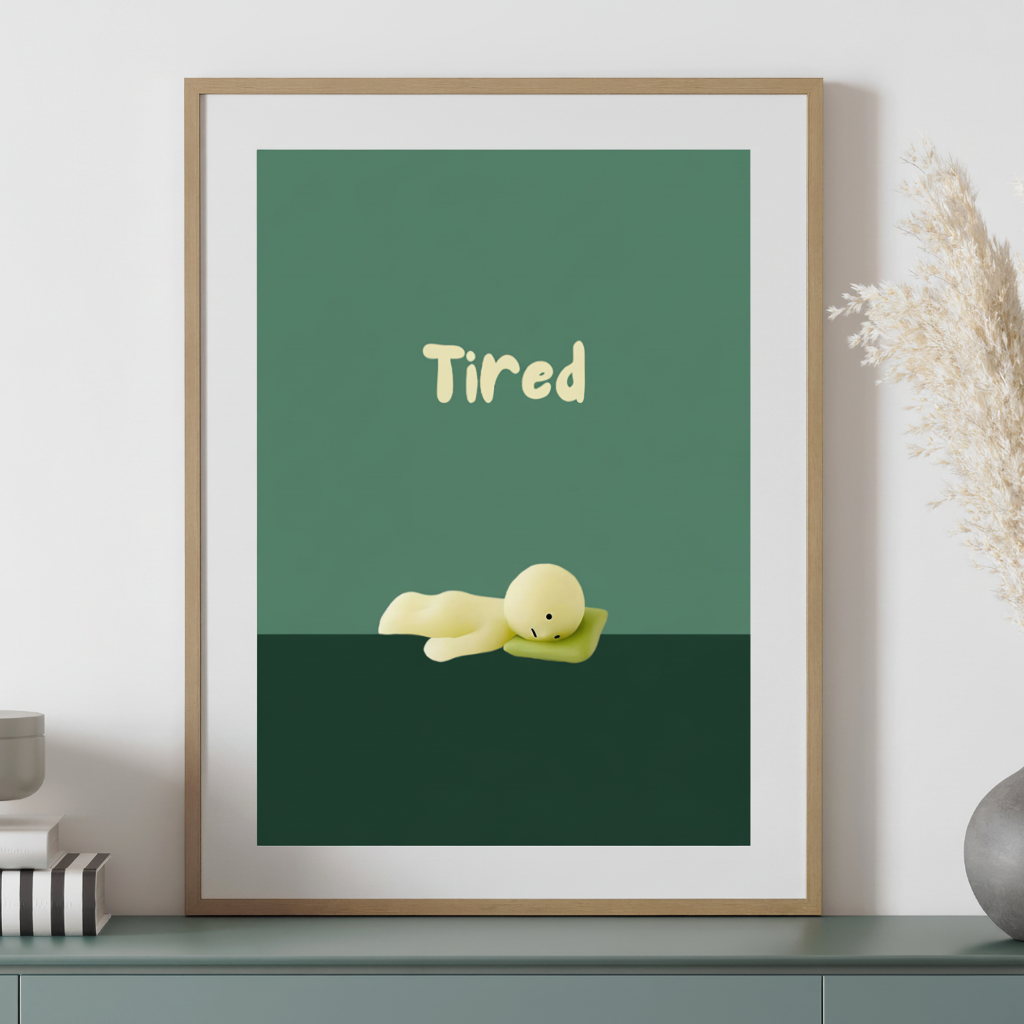 Smiski Sleepy Tired Poster / Smiski Series