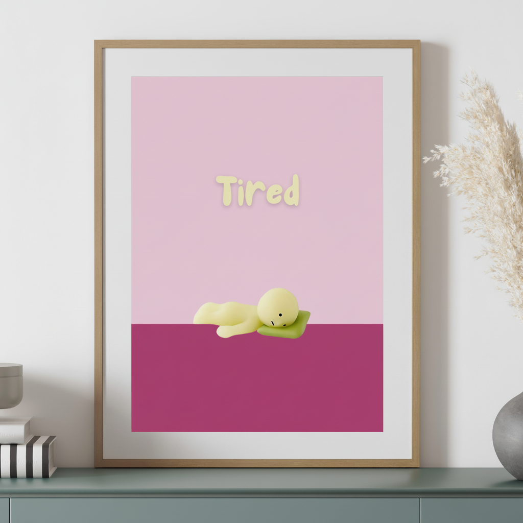 Smiski Sleepy Tired Poster / Smiski Series