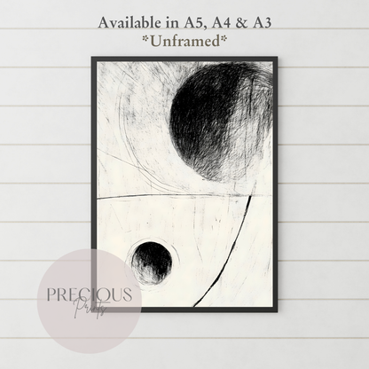 Set of 3 Dark Modern Circles