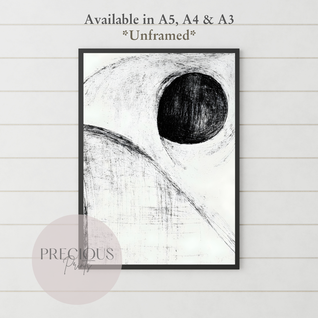 Set of 3 Dark Modern Circles