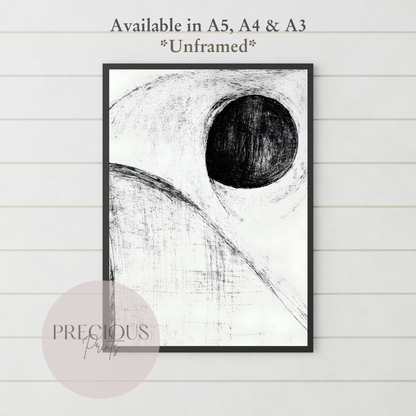 Set of 3 Dark Modern Circles