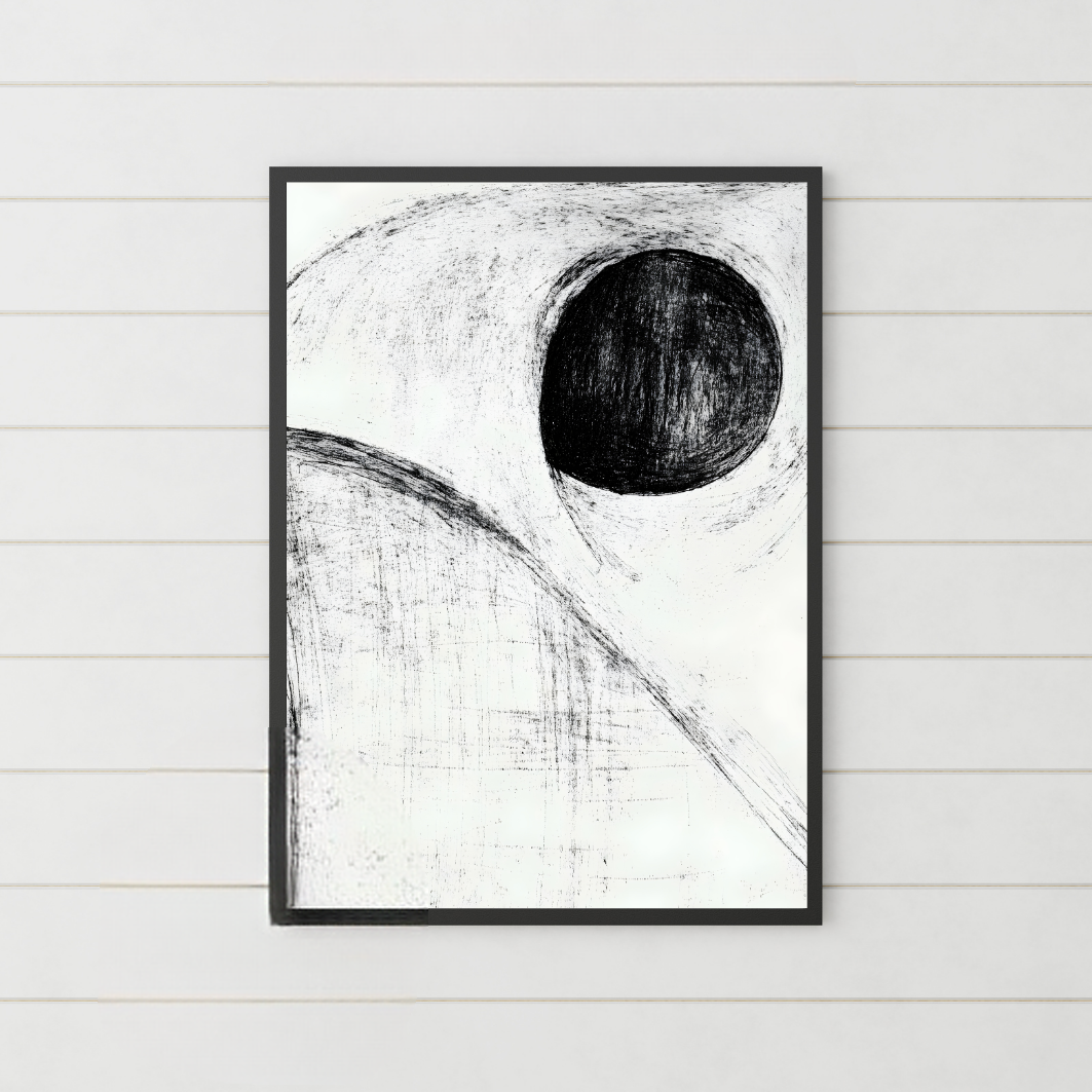 Set of 3 Dark Modern Circles