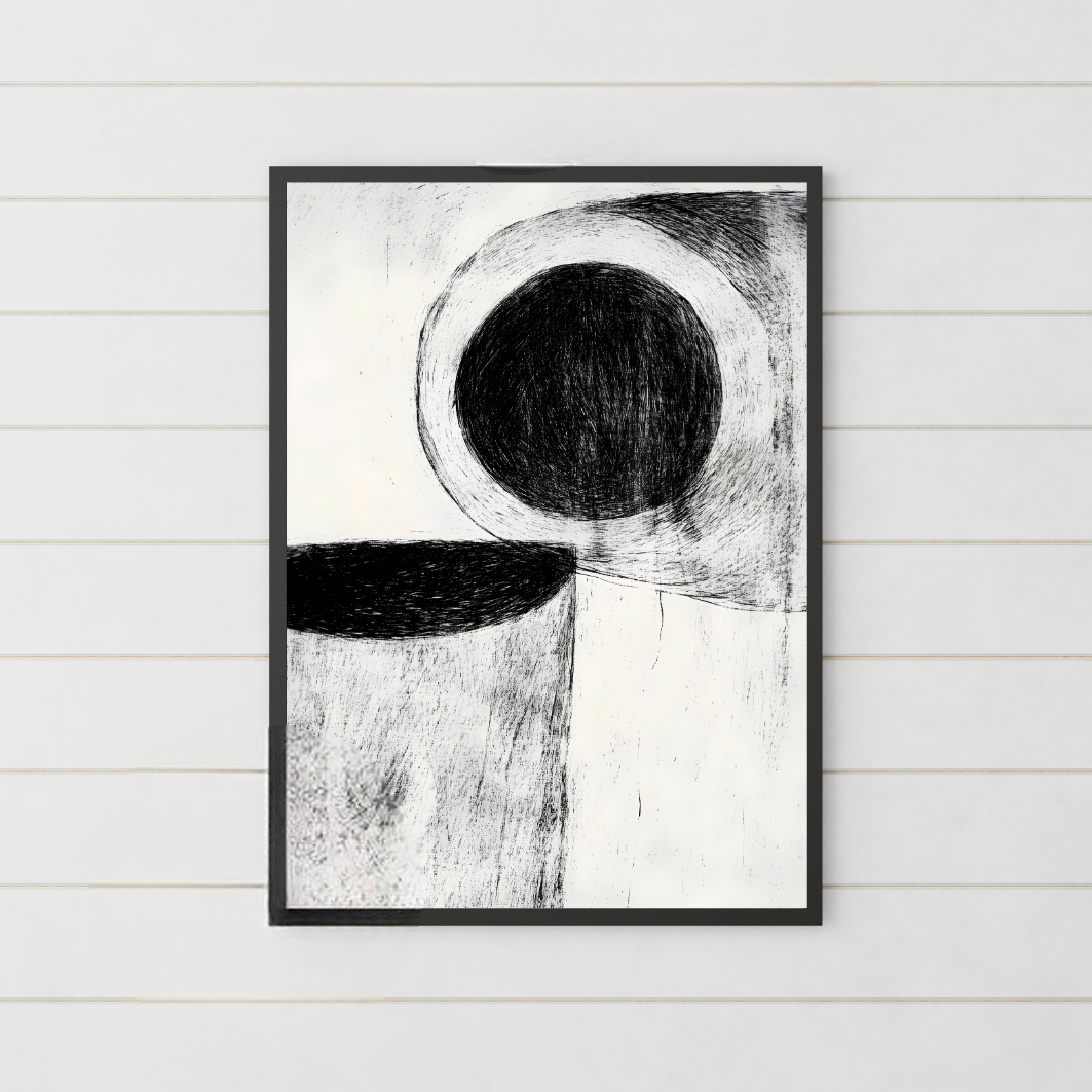 Set of 3 Dark Modern Circles