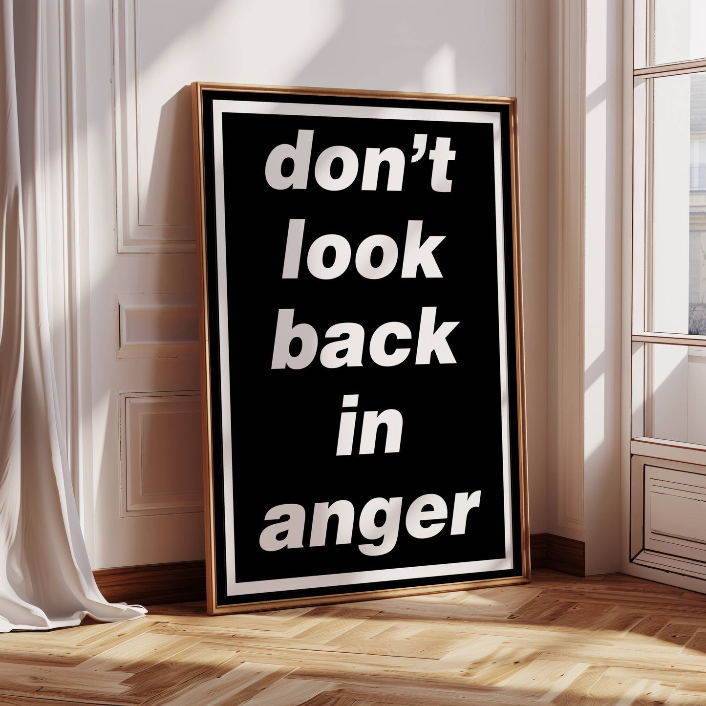 Oasis Lyric Poster - Don't Look Back In Anger
