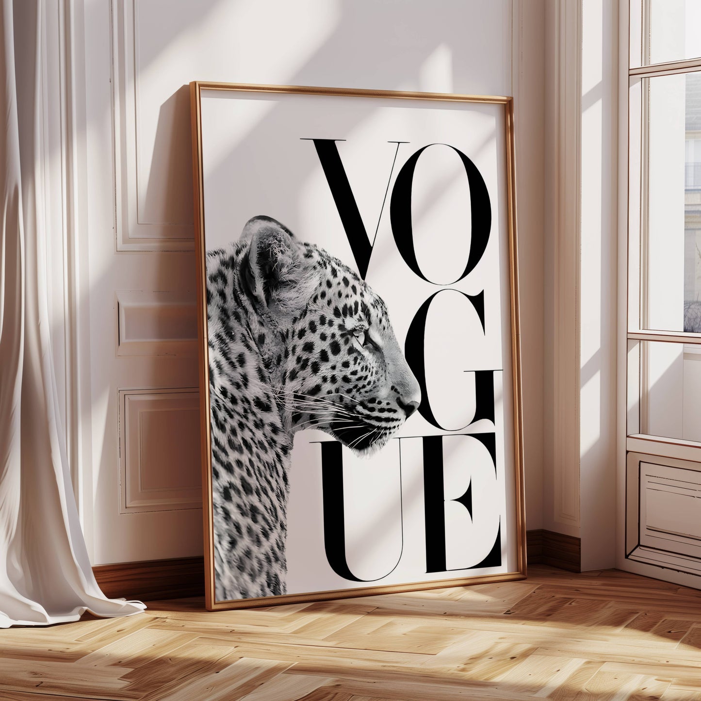 Leopard Vogue Poster