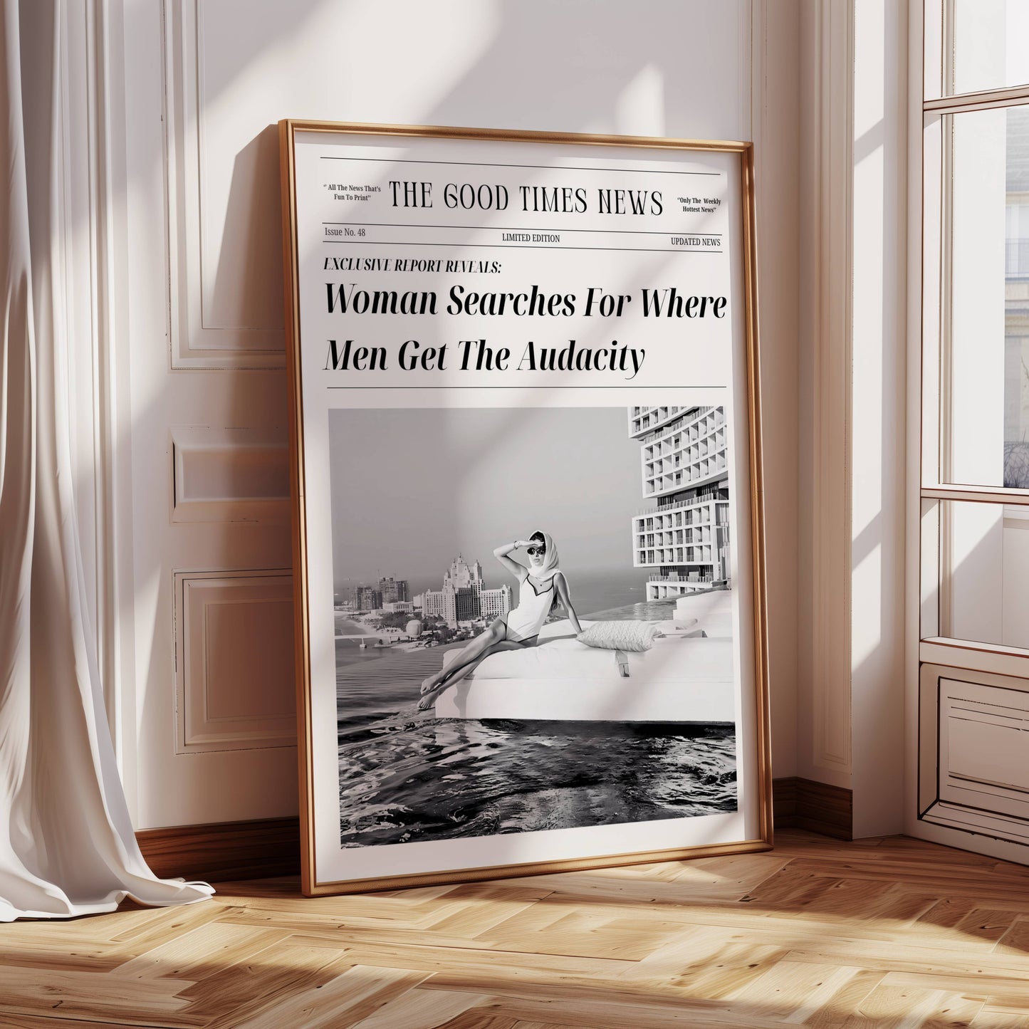Newspaper Luxury Poster - Feminist