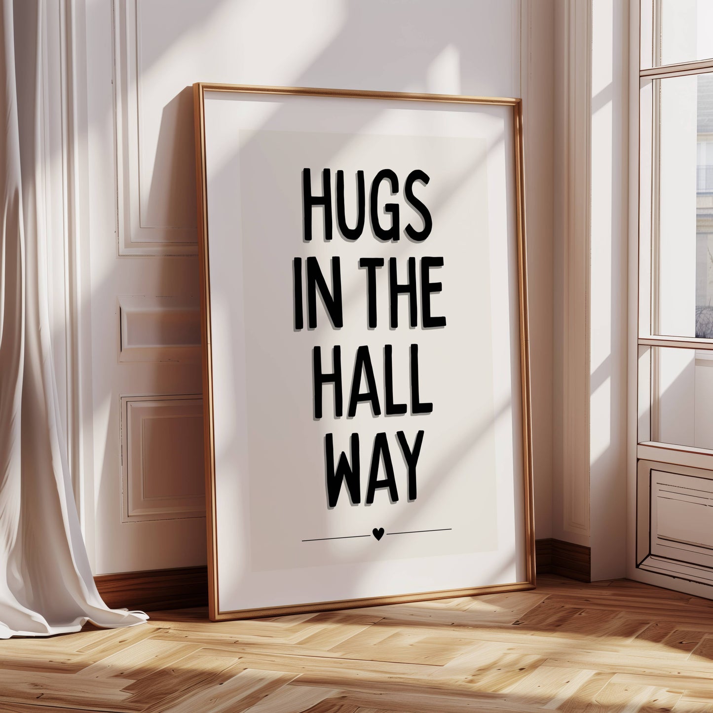 Hugs In The Hall Way - Biege
