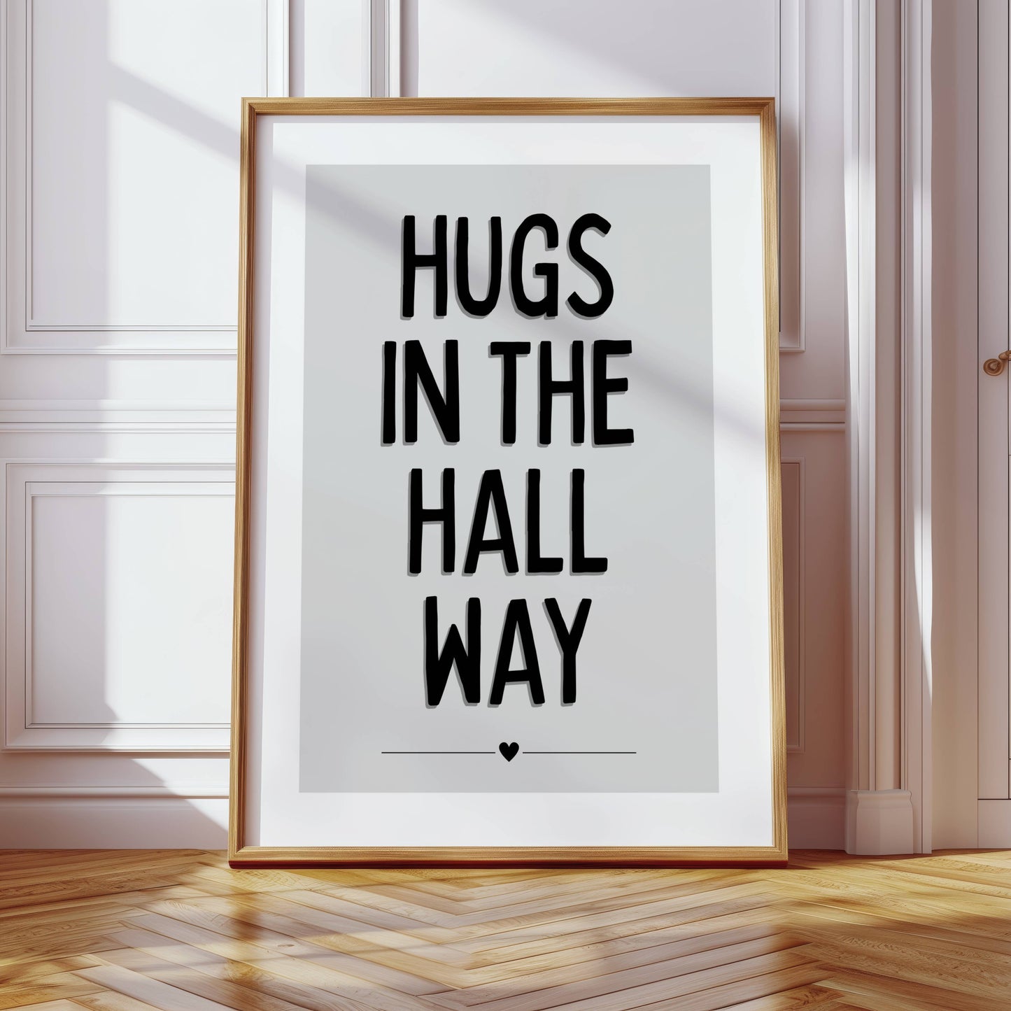 Hugs In The Hall Way - Grey