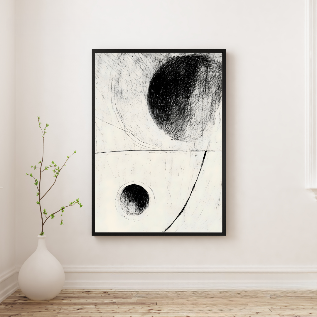 Set of 3 Dark Modern Circles