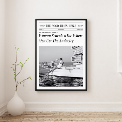 Newspaper Luxury Poster - Feminist