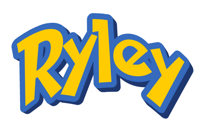 Childrens Personalised Pokemon Print