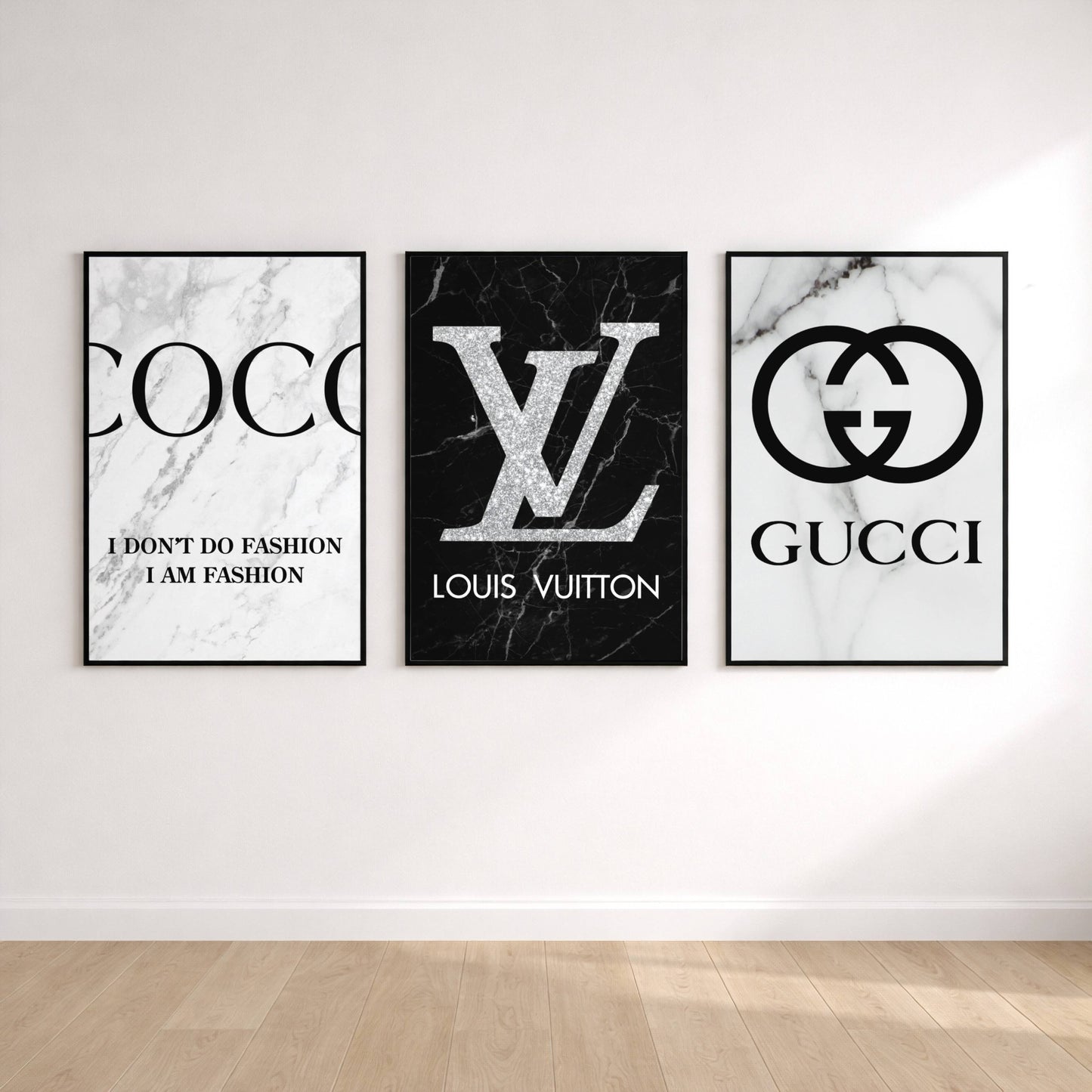 Set of 3 Luxury Fashion Prints