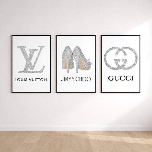 Set of 3 Luxury Fashion Prints