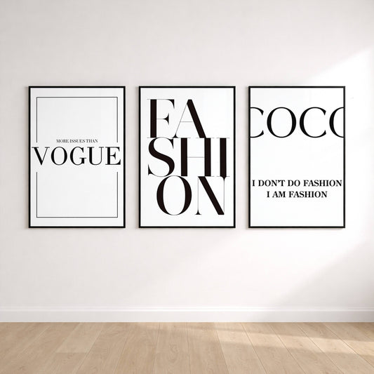 Set of 3 Vogue Fashion Prints