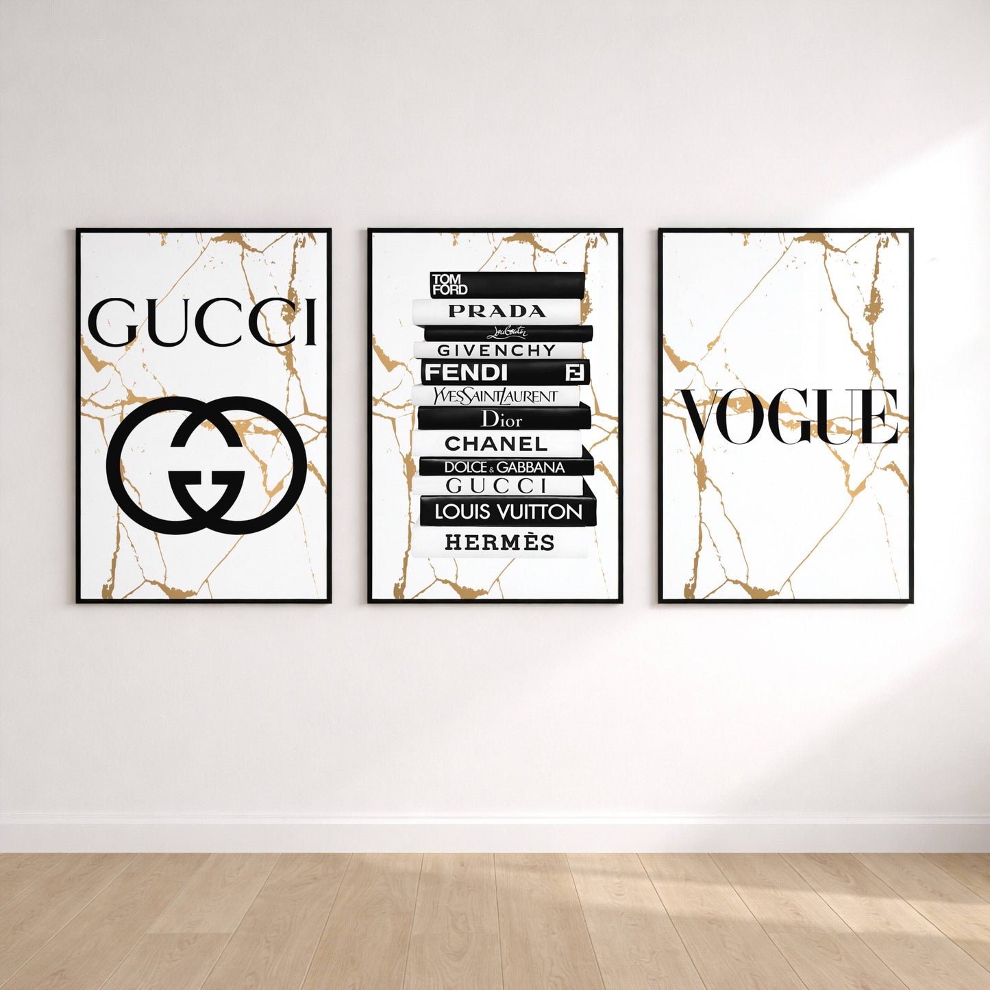 Set of 3 Luxury Fashion Prints