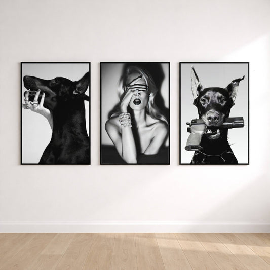 Set of 3 Luxury Fashion Designer Prints