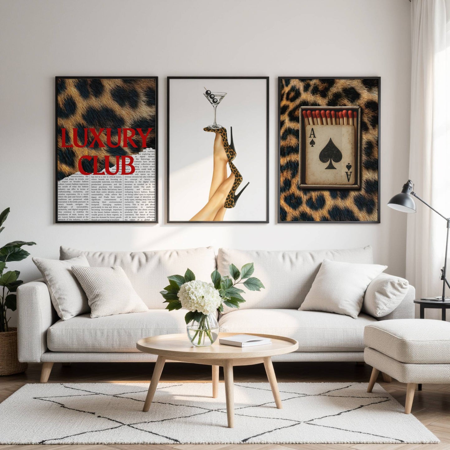 Set of 3 Leopard Prints