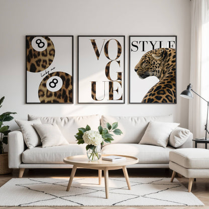 Set of 3 Leopard Prints