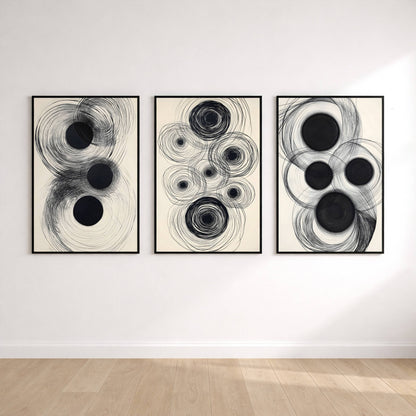 Set of 3 Abstract Gallery Wall