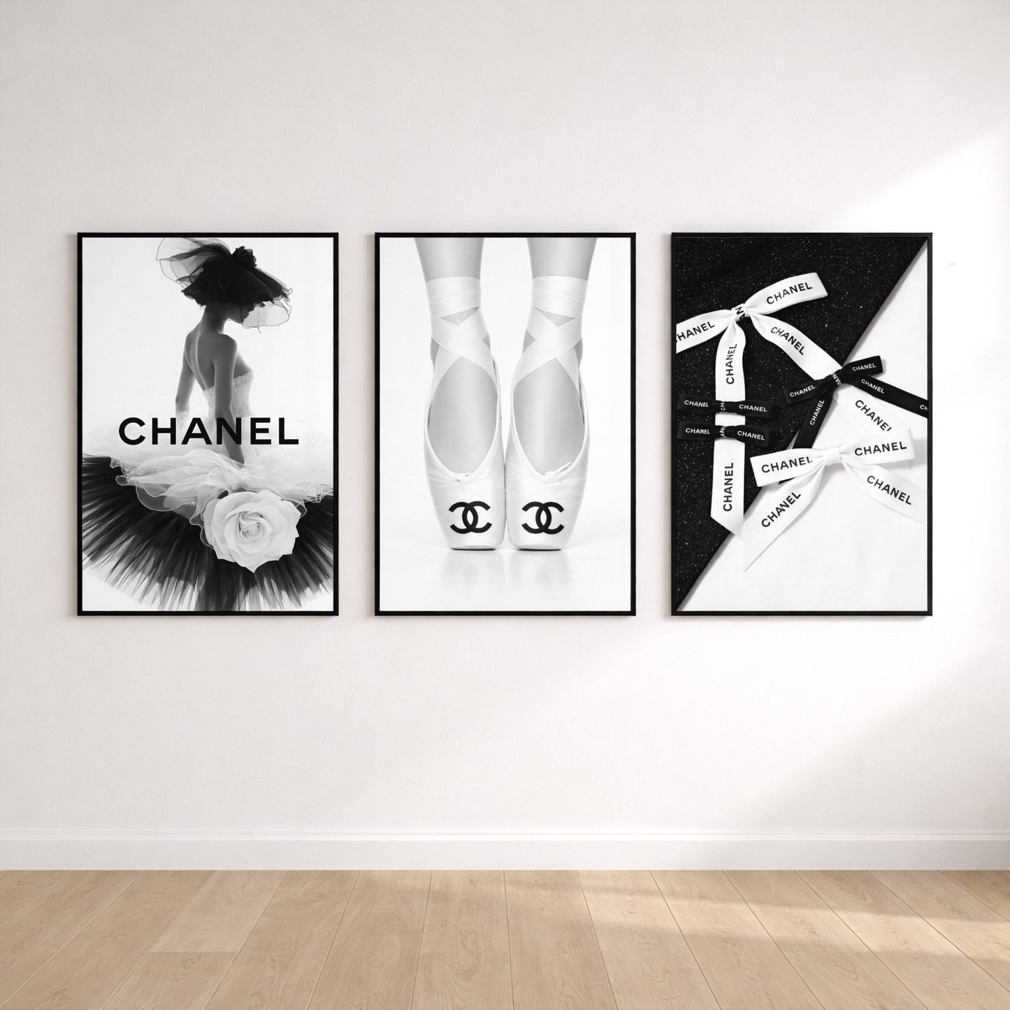 Luxury Fashion Wall Art Set | Monochrome Designer Prints