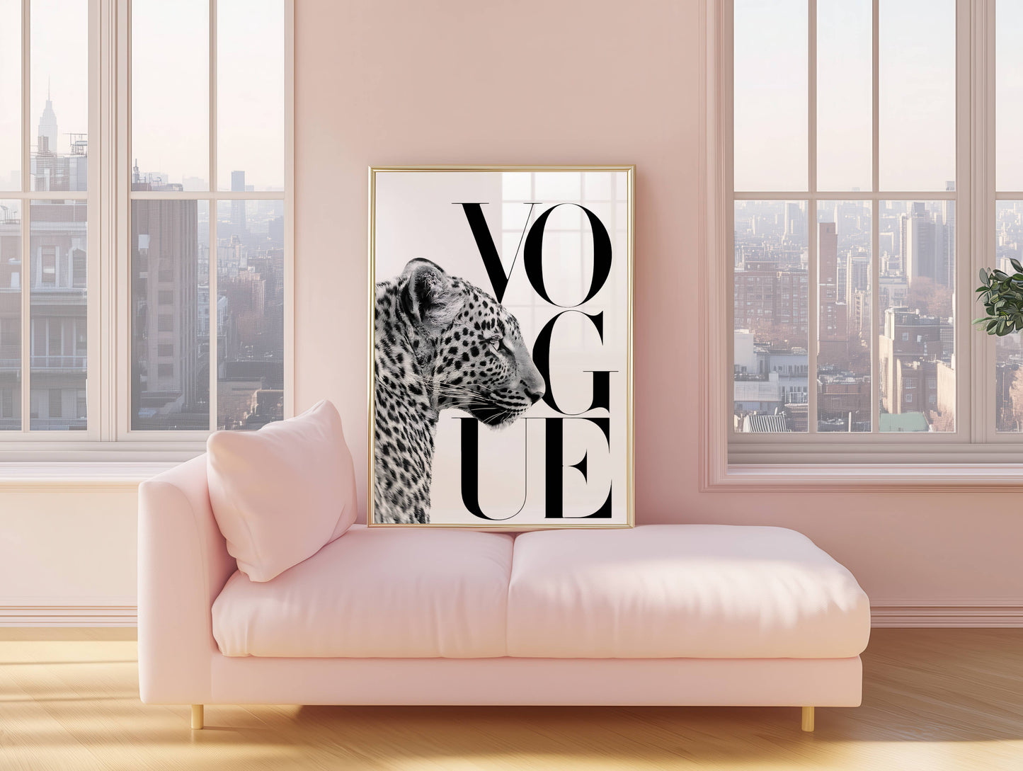 Leopard Vogue Poster