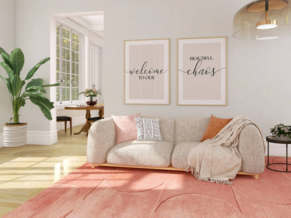 Set of 2 Neutral Family Wall Art Prints